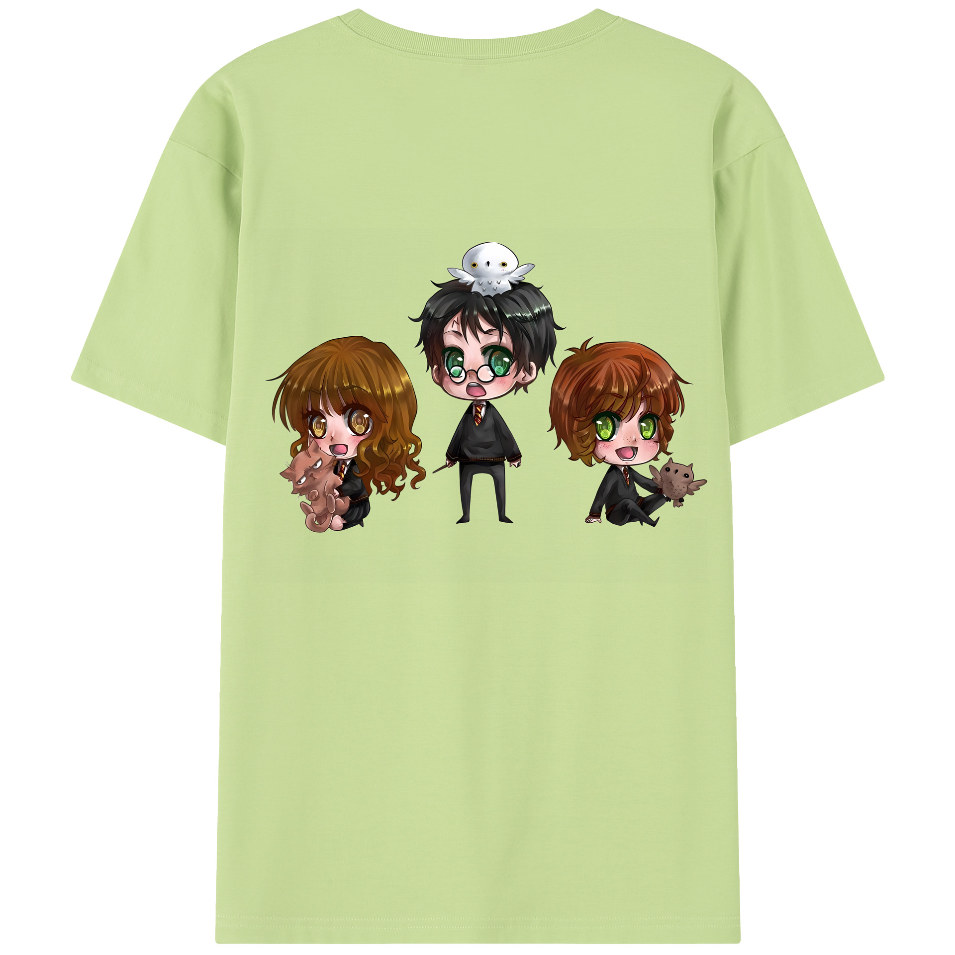 （画像用） Harry Potter ハリー・ポッターシリーズ 綿100％半袖Tシャツ（背面プリント）